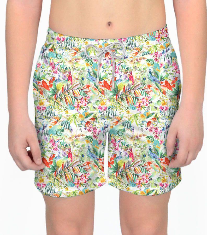 Zeybra COSTUME BAMBINO BOTANIC BIANCO Esporta salva
