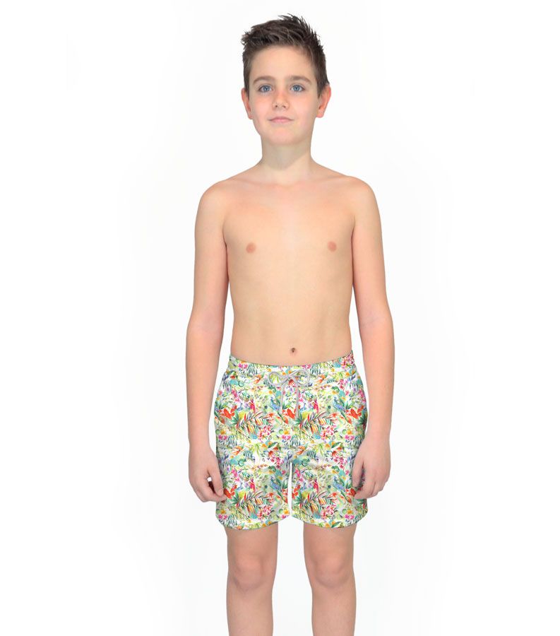 Zeybra COSTUME BAMBINO BOTANIC BIANCO Esporta salva