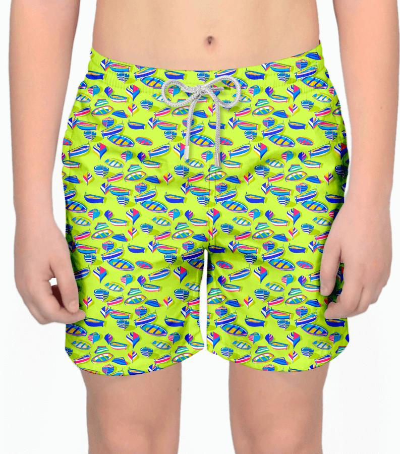 Zeybra COSTUME BAMBINO BARCHE LIME Nuovo