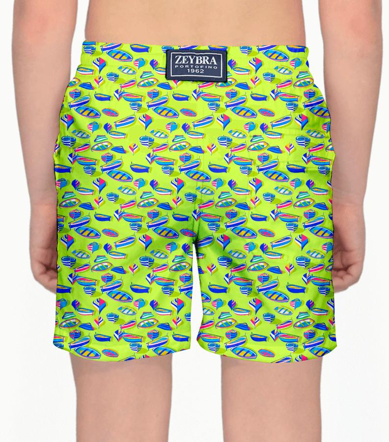 Zeybra COSTUME BAMBINO BARCHE LIME Nuovo