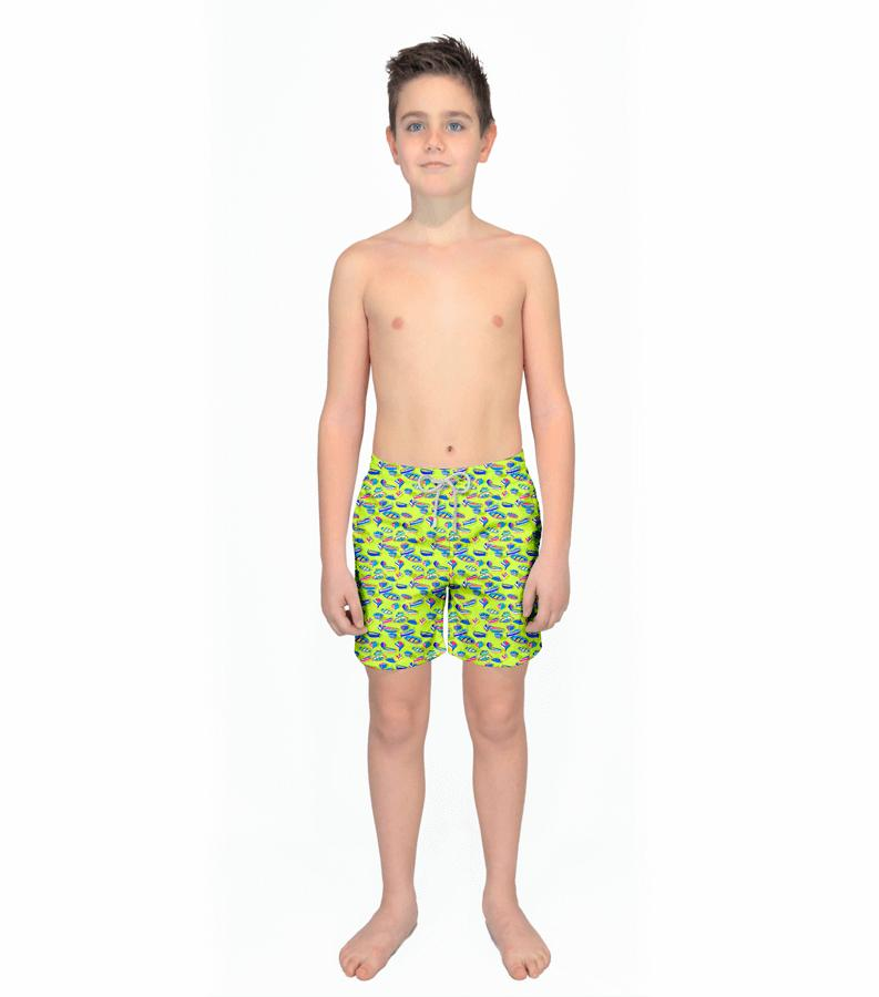 Zeybra COSTUME BAMBINO BARCHE LIME Nuovo
