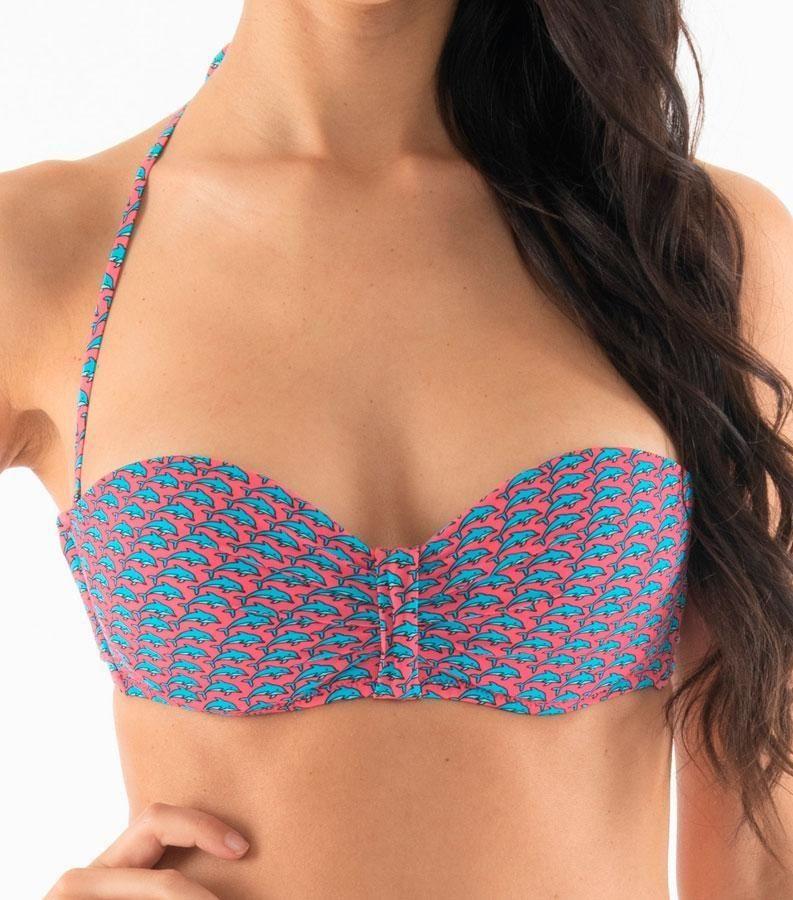 Zeybra FASCIA DONNA PUSH UP DELFINI PINK Grande vendita