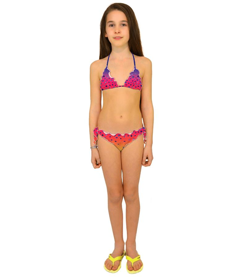 Zeybra TRIANGOLO BAMBINA PESCI SFUMATO CORALLO FLUO Shopping online