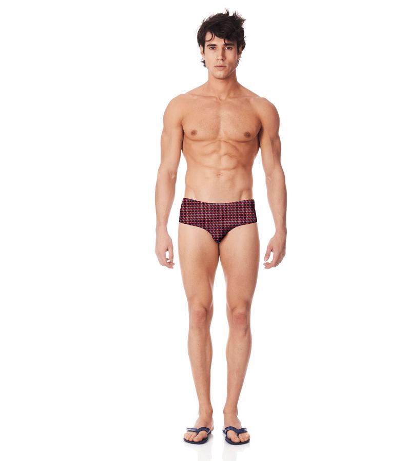 Zeybra SLIP UOMO GEOMETRICO RED RACE Offerte speciali