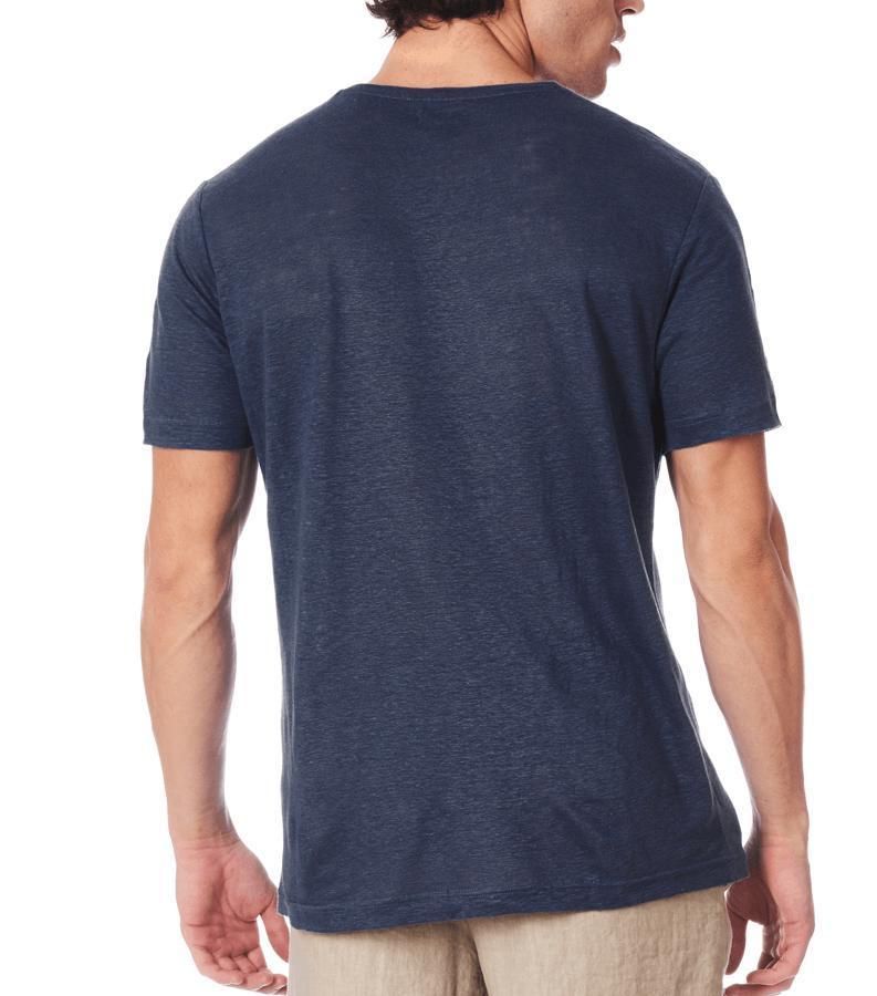 Zeybra T-SHIRT UOMO LINO BLU Promozione temporanea