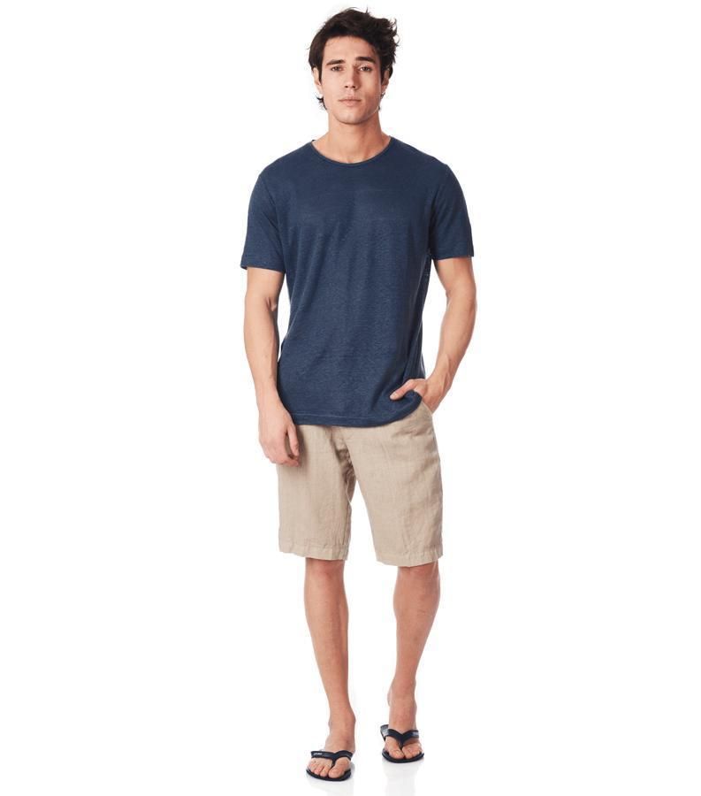 Zeybra T-SHIRT UOMO LINO BLU Promozione temporanea