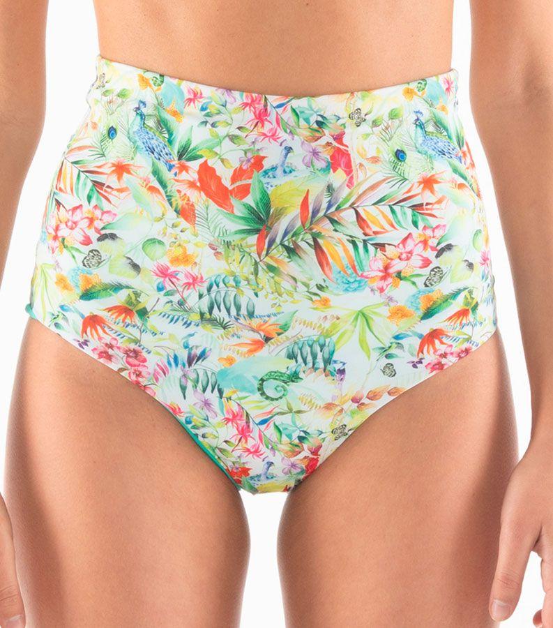Zeybra SLIP VITA ALTA DONNA REVERSIBILE BOTANIC BIANCO Officina