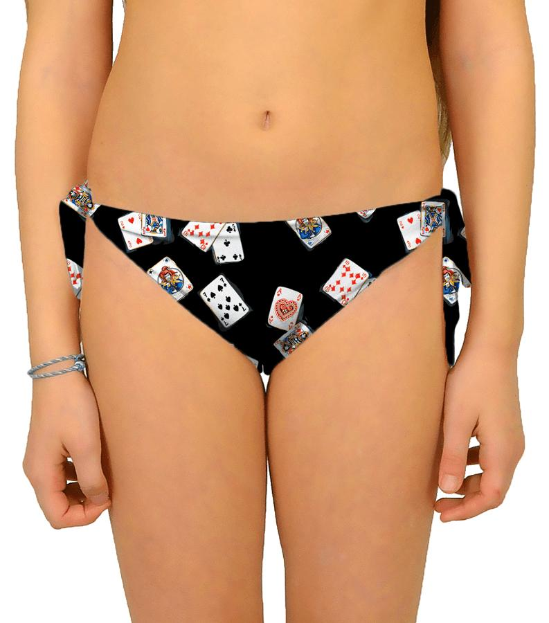Zeybra SLIP BAMBINA CARTE POKER NERO Sconti questo mese