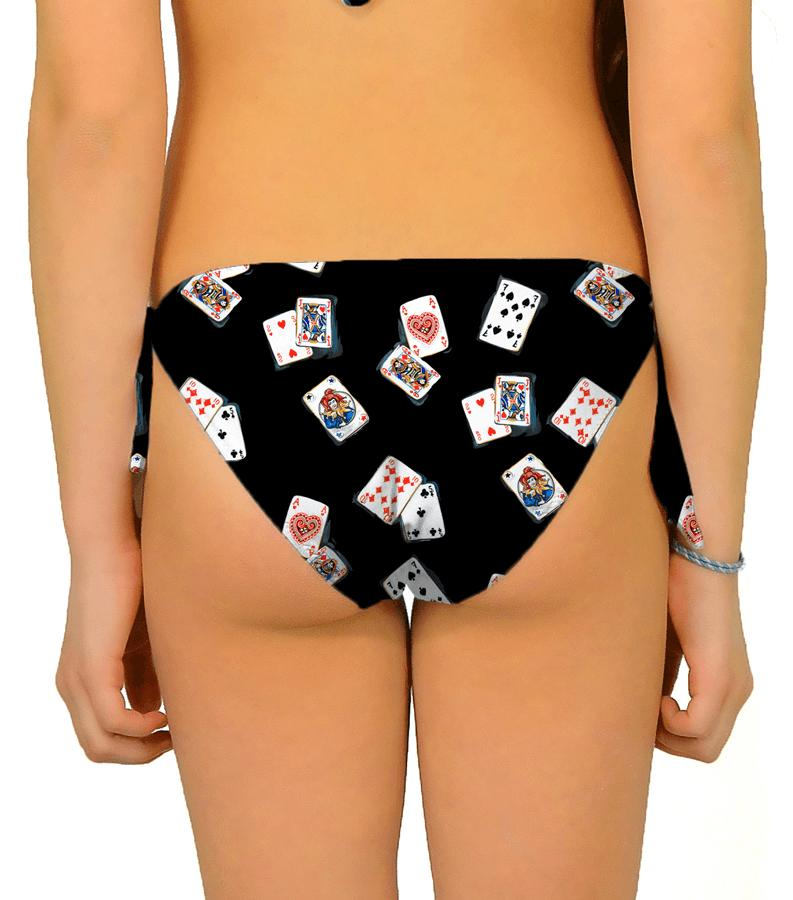 Zeybra SLIP BAMBINA CARTE POKER NERO Sconti questo mese