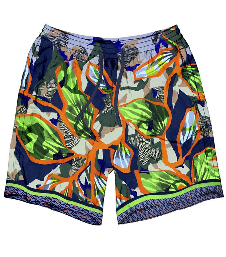 ZeybraZEYBRA PORTOFINO - PANTALONCINI JUNGLE IN SETA Qualità Garantita