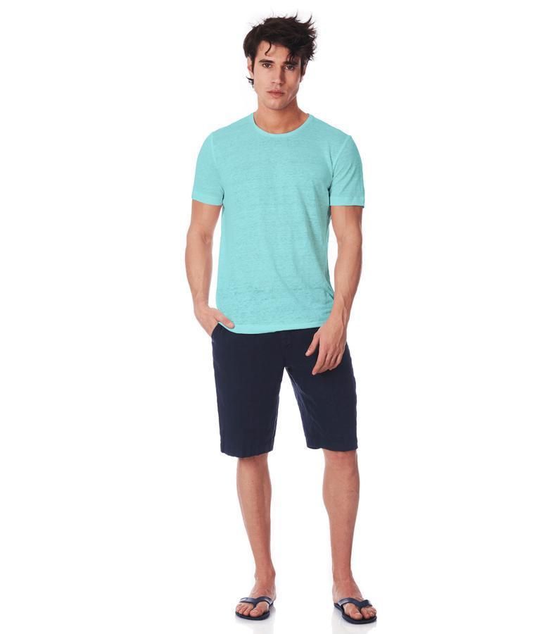 Zeybra T-SHIRT UOMO LINO ACQUA Promozione Limitata