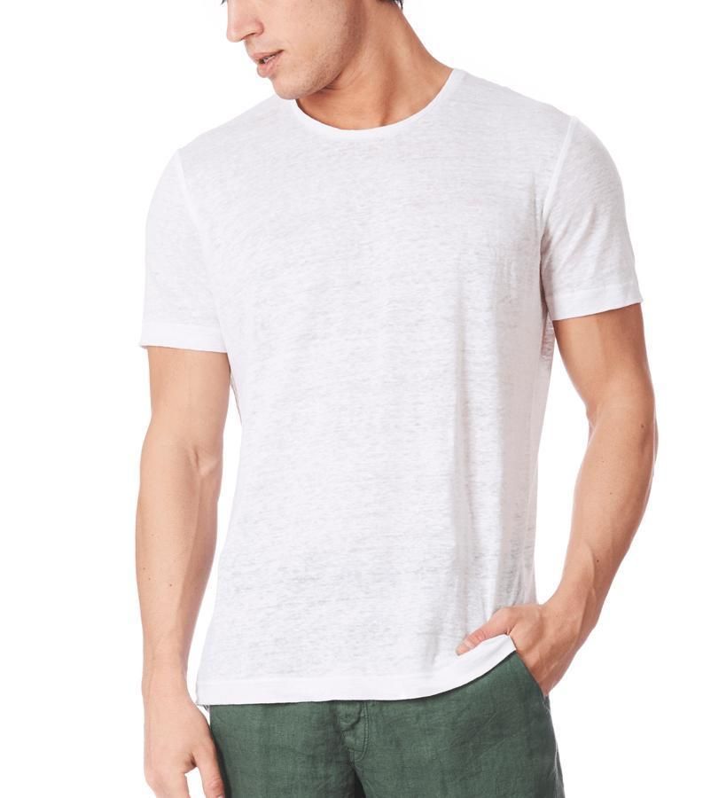 Zeybra T-SHIRT UOMO LINO BIANCO Fino Al -60%