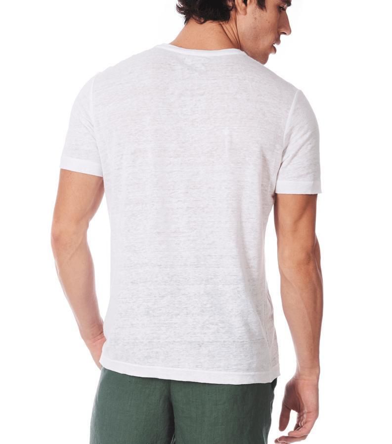 Zeybra T-SHIRT UOMO LINO BIANCO Fino Al -60%