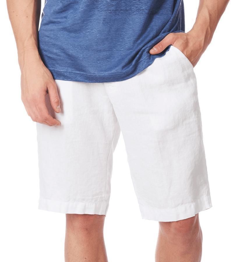 Zeybra BERMUDA UOMO LINO BIANCO In Saldo