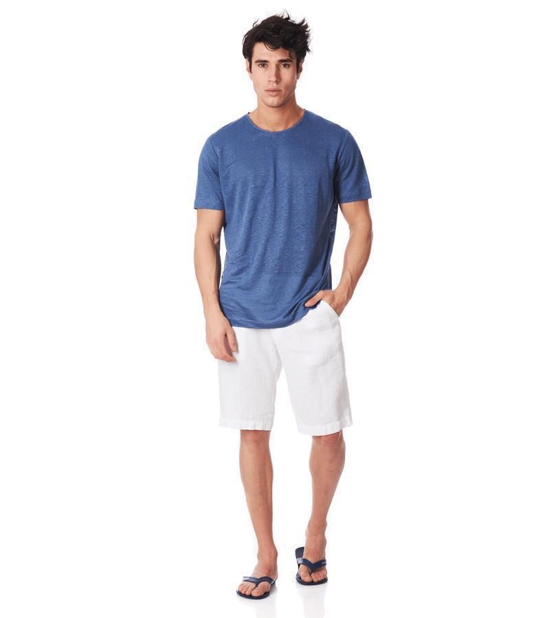 Zeybra BERMUDA UOMO LINO BIANCO In Saldo