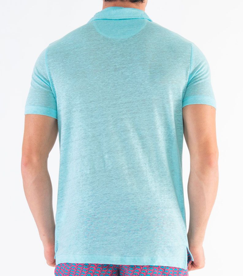 Zeybra POLO UOMO LINO ACQUA Sconto di tempo limitato
