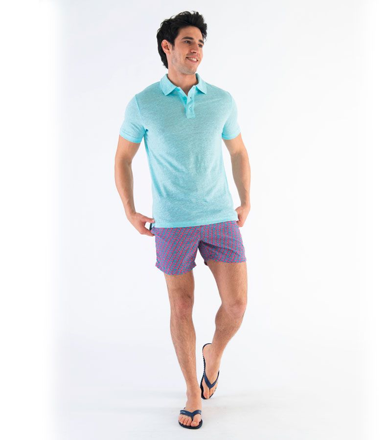 Zeybra POLO UOMO LINO ACQUA Sconto di tempo limitato