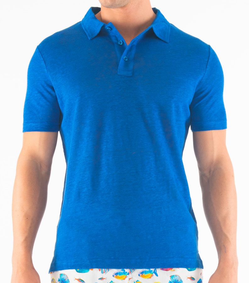 Zeybra POLO UOMO LINO ELETTRICO Comprare a buon mercato