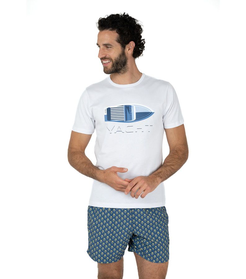 Zeybra T-SHIRT UOMO 100% COTONE SUPIMA BIANCO Ritorno libero