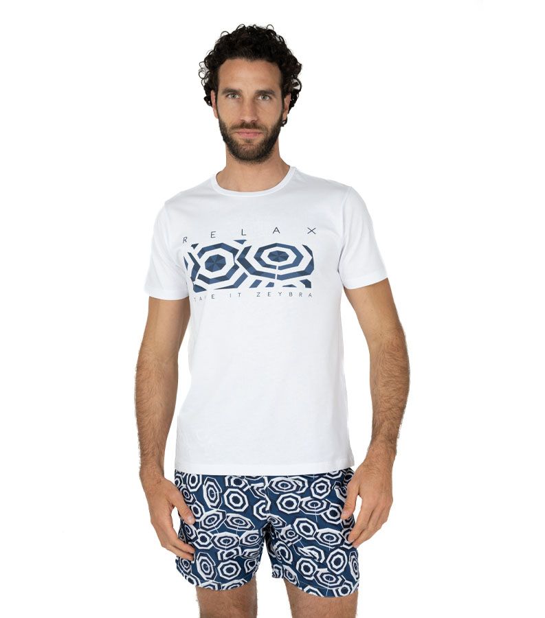 Zeybra T-SHIRT UOMO 100% COTONE SUPIMA Latest stili