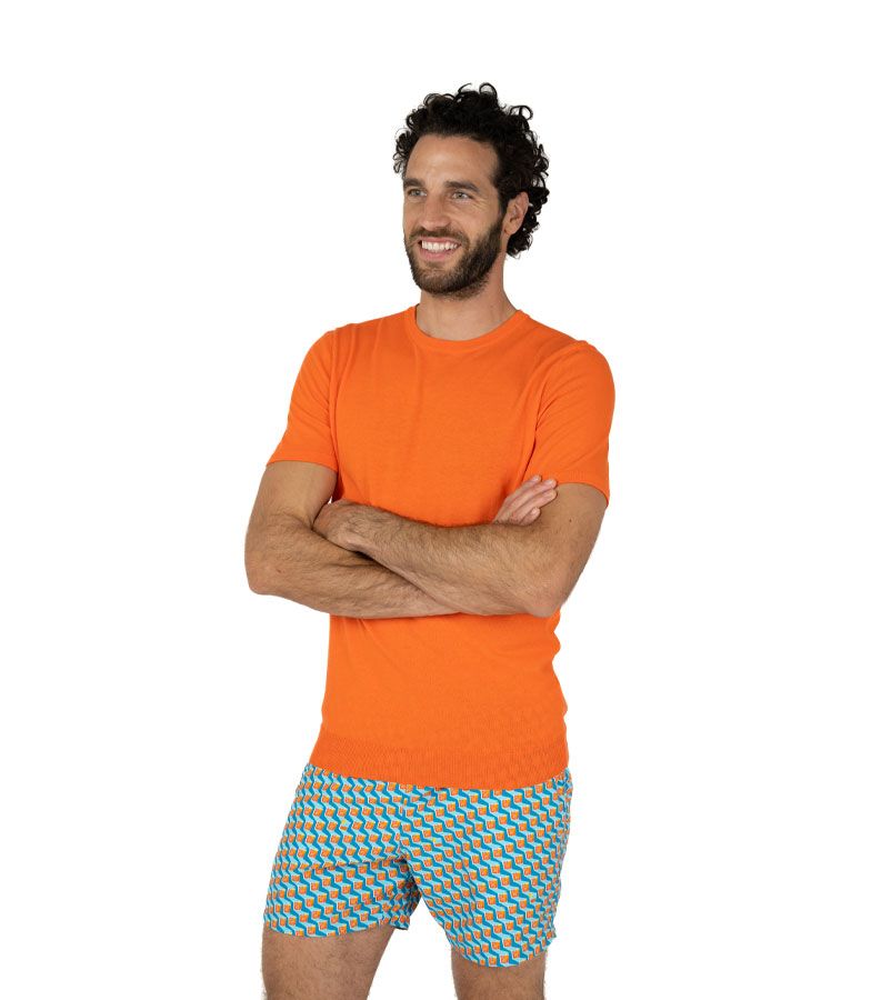 Zeybra T-SHIRT UOMO 100% COTONE CRÈPE MANGO Fino al 60% di sconto