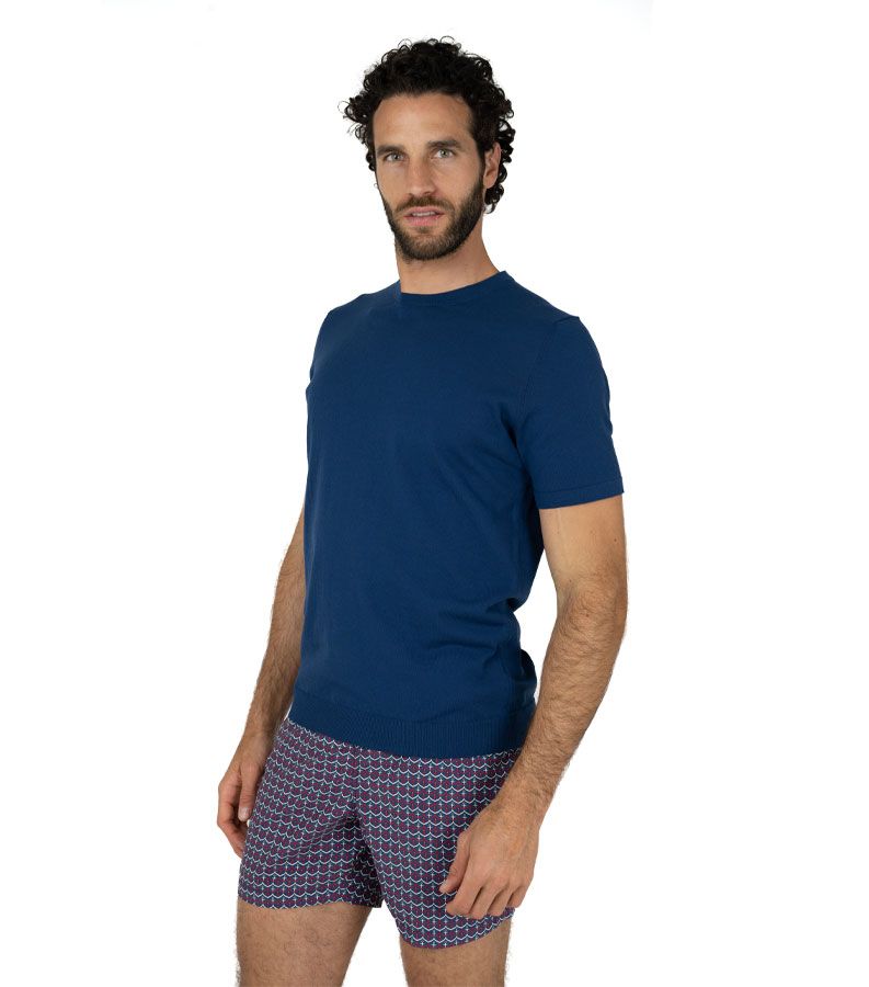 Zeybra T-SHIRT UOMO 100% COTONE CRÈPE NAVY Fino al 65% di sconto