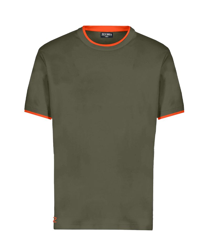 Zeybra T-SHIRT DOPPIO COLLO 100% COTONE MILITY Discount Store per i nuovi prodotti
