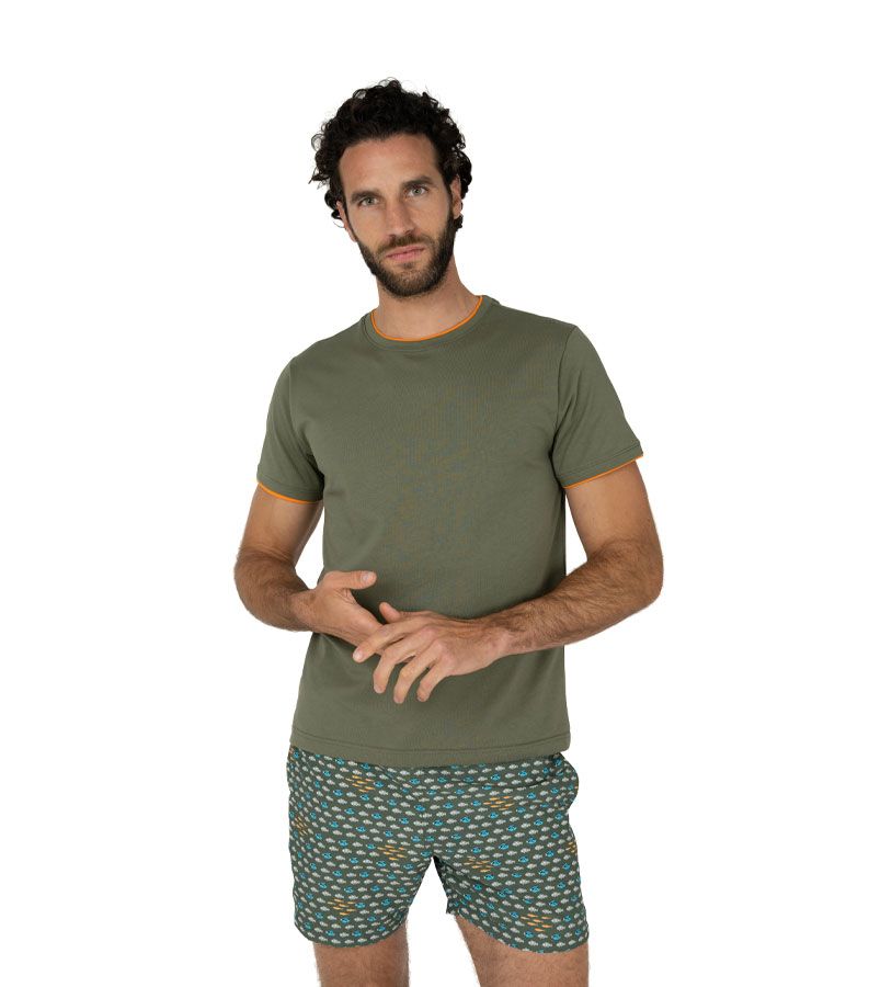 Zeybra T-SHIRT DOPPIO COLLO 100% COTONE MILITY Discount Store per i nuovi prodotti