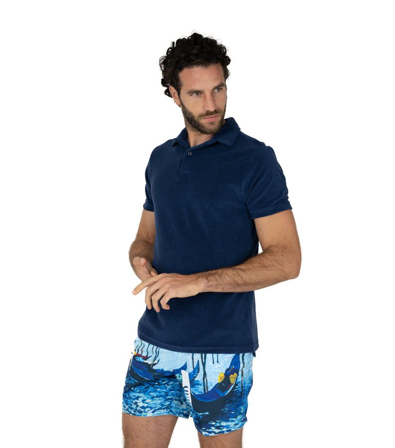 Zeybra POLO UOMO SPUGNA BLU Enormi sconti