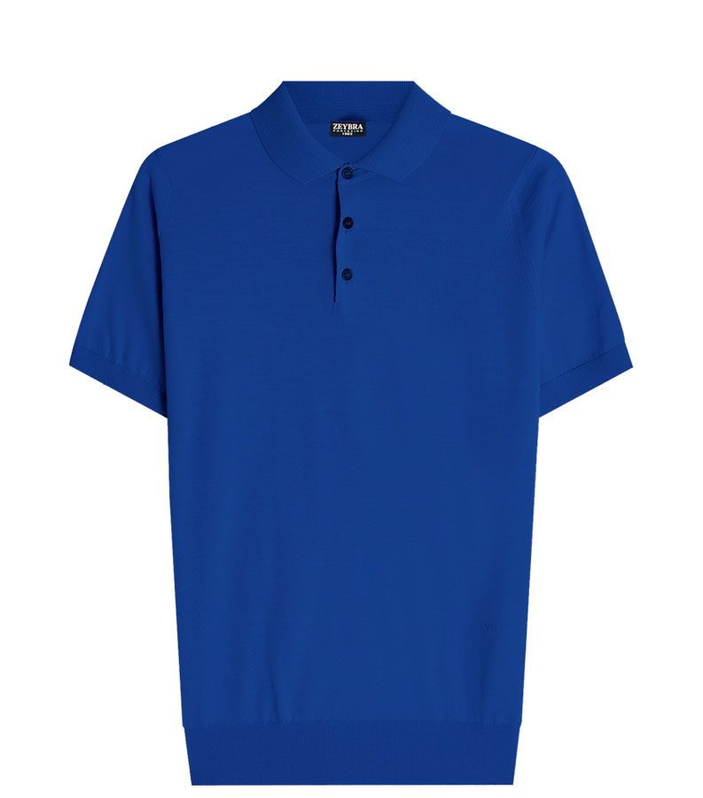 Zeybra POLO UOMO COTONE CREPE ELETTRICO Esporta salva
