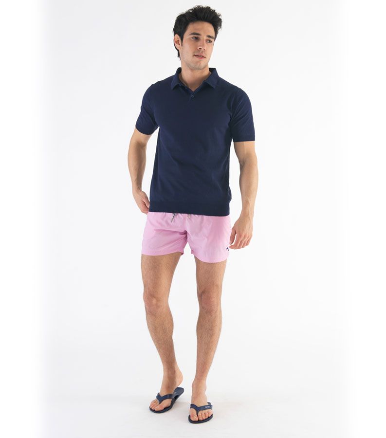 Zeybra POLO UOMO COTONE CREPE BLU Black Friday Prezzi