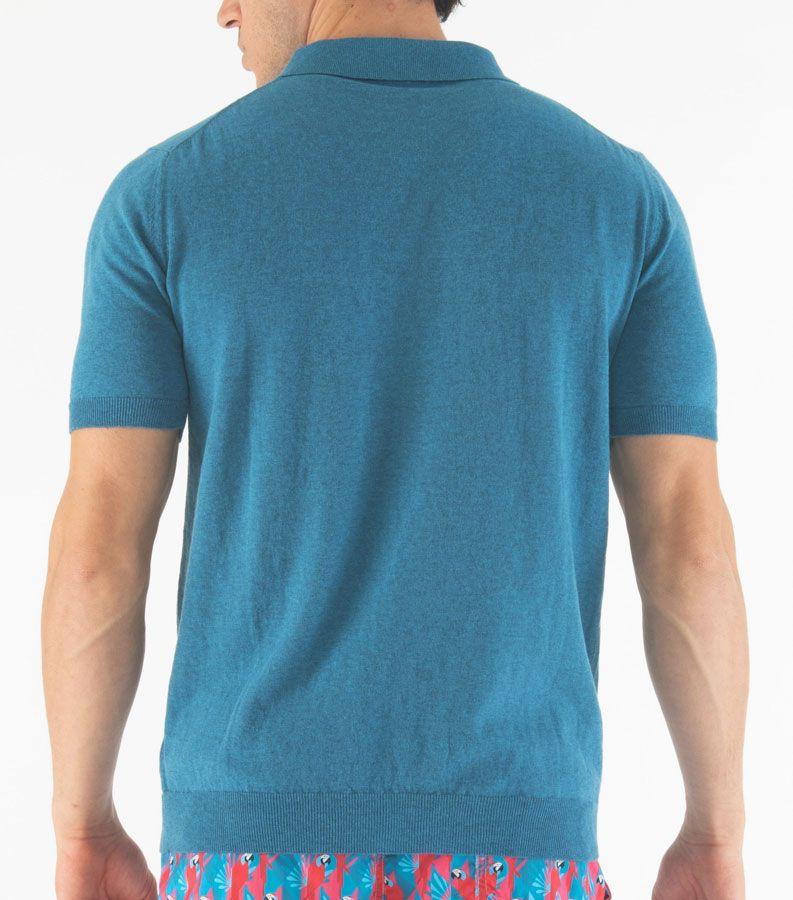 Zeybra POLO UOMO COTONE CREPE DENIM Duty-free